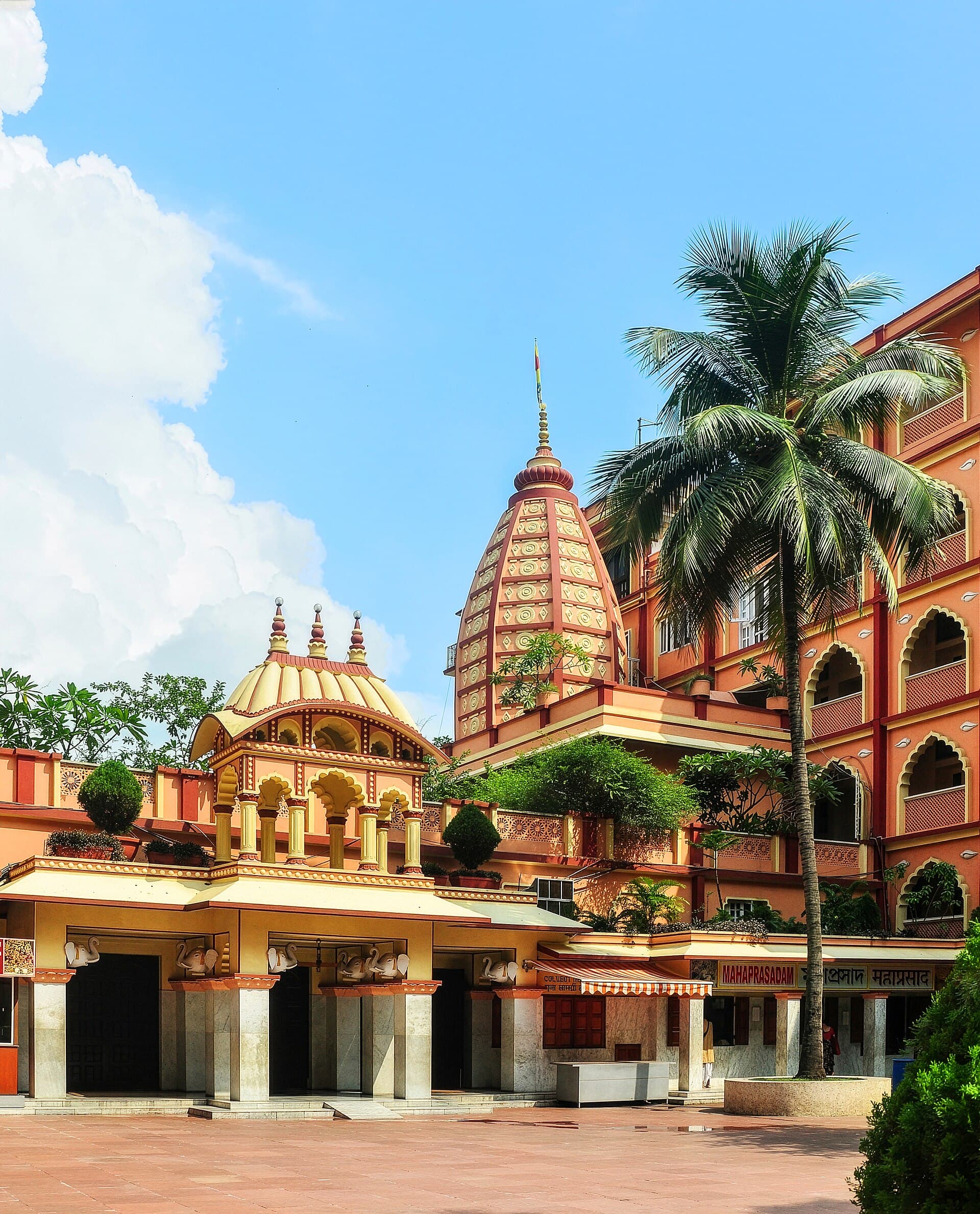Temple Courtyard Background